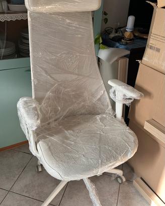 Sedia ufficio scrivania IKEA JÄRVFJÄLLET bianca
