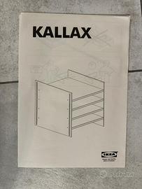Struttura interna per IKEA Kallax con 4 ripiani