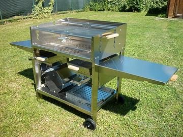 Barbecue a legna e carbonella inox 80GFULL- ilSimo