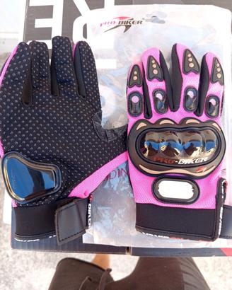 guanti moto taglia M da donna 
