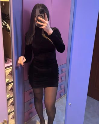 Abito tubino velluto