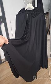 Tabarro Mantello Nero Sartoriale Artigianale