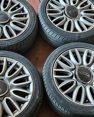 cerchi in lega 16 pollici fiat 500 lancia y abarth
