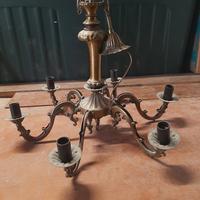 lampadario ottone 6 luci