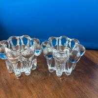 Porta candele in vetro marchiati