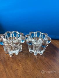 Porta candele in vetro marchiati