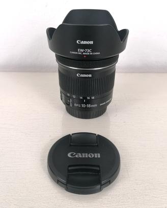 Obiettivo Ultragrandangolare Canon 10-18 STM ottim