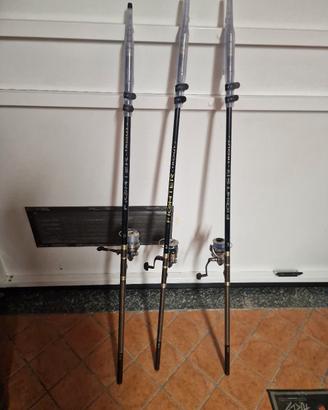 Set 3 canne da pesca, FIGTHER con mulinelli daiwa