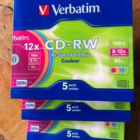 Verbatim CD-RW riscrivibili