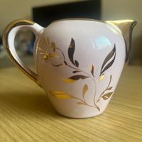 Bricco vintage per latte rosa/oro