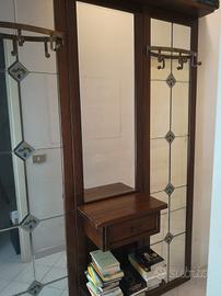 Specchiera attaccapanni legno massello