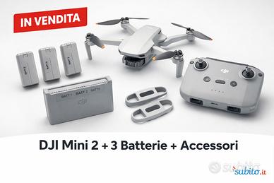 DJI Mini 2 + 3 batterie + accessori