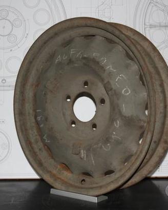 ALFA ROMEO 2500 6C COLONIALE CERCHI ACCIAIO 18"