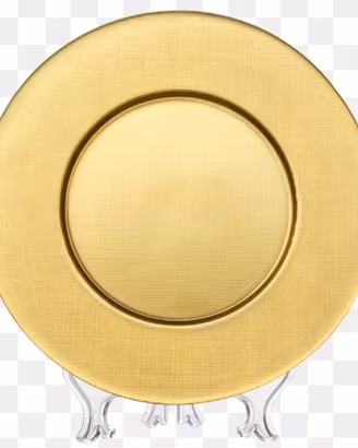 Sottopiatti in vetro color oro