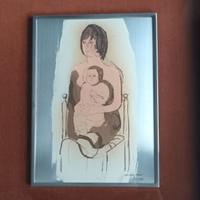 BRUNO CASSINARI serigrafia a piu' colori