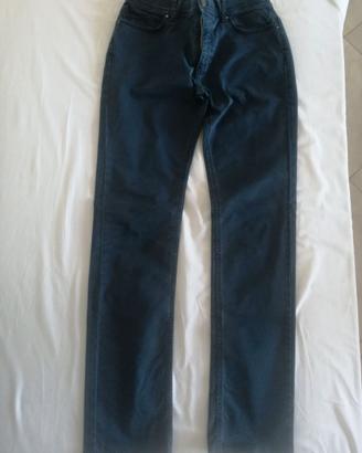 Pantaloni uomo blu in cotone elasticiz. FiftyFour