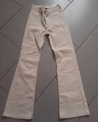 Jeans H&M donna taglia 32 beige