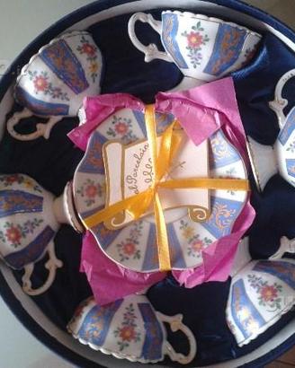 Set tazzine royal porcelain vintage porcellana