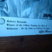 6h Sandown '64, autografo vincitore.