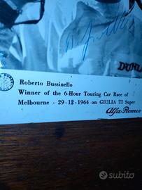 6h Sandown '64, autografo vincitore.