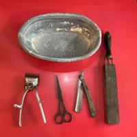 Attrezzi da barbiere epoca