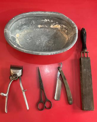 Attrezzi da barbiere epoca
