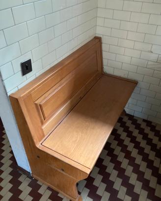 Tavolo cassapanca 4 sedie in legno ritiro in loco
