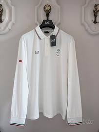 Polo manica lunga EA7 / Milano - Cortina 2026