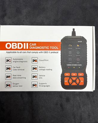 Scanner diagnosi auto OBDII/EOBD V520