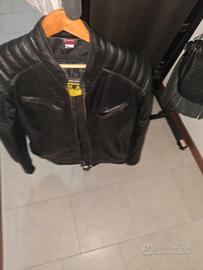 giacca da moto in vera pelle 