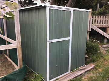 deposito attrezzi giardino 175x307cm - 5,4mq verde