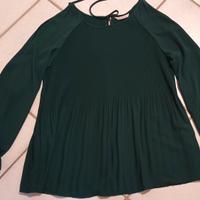 blusa verde scuro Taglia 46 Camaïeu 