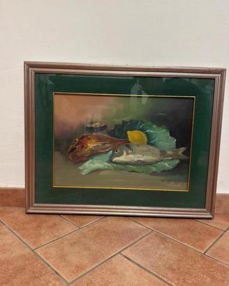 Dipinto olio su tela Vintage