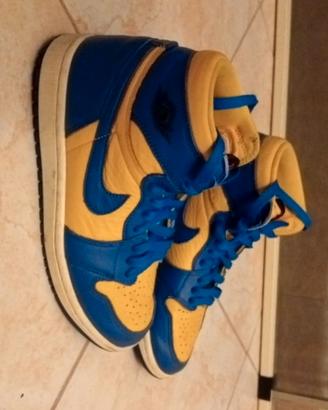 Jordan 1 blu e gialle