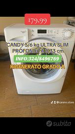 LAVATRICE CANDY 5/6 Kg SLIM SALVASPAZIO