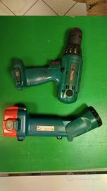 avvitatore e lampada Makita  con batteria 