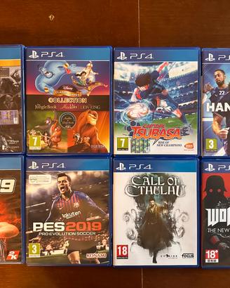 Lotto 8 giochi PS4 USATI