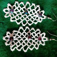 Orecchini pizzo chiaccherino