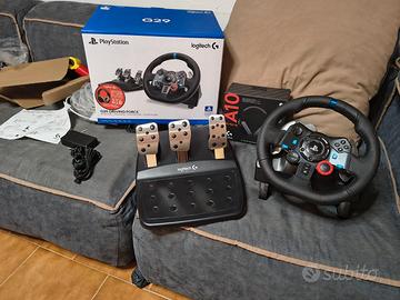 Volante logitech playstation + cuffie nuovo