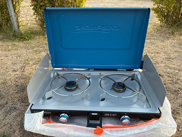 Fornello due fuochi gas