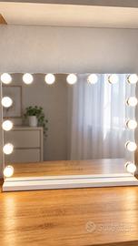 Specchio make-up Flamingueo con luci LED