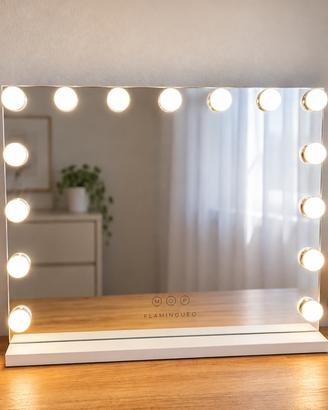 Specchio make-up Flamingueo con luci LED