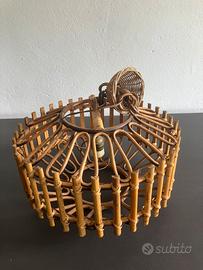 Un lampadario bambù vintage