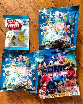 Lotto Blind Bag SIGILLATE Pokémon Sonic DragonBall