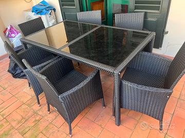 Set da giardino sei posti