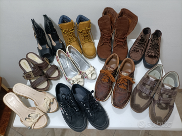 Scarpe donna gomma Sandali Stivaletti Zeppa Superg