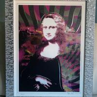 Quadro Monnalisa pop art 64x50 cm Beltrami con arg