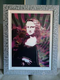 Quadro Monnalisa pop art 64x50 cm Beltrami con arg