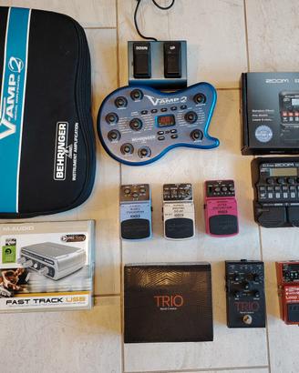 Lotto effetti chitarra BehringerZoomBossDigitech