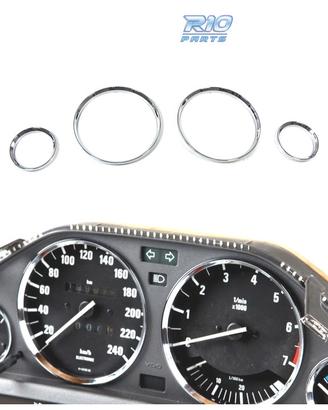 CERCHI CROMATI QUADRO STRUMENTI BMW E30 LOOK M3